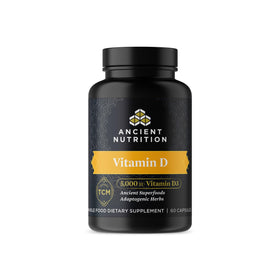 Ancient Nutrition Vitamine D3 + K2 5000 UI capsule front view