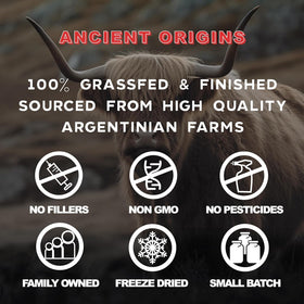Ancient Origins Complément Alimentaire 4500 mg, flacon ouvert avec capsules