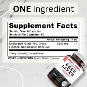 Ancient Origins Foie de Boeuf Élevé à l'Herbe 360 Capsules côté