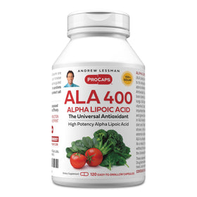ANDREW LESSMAN Acide Alpha Lipoïque 400mg capsules front view