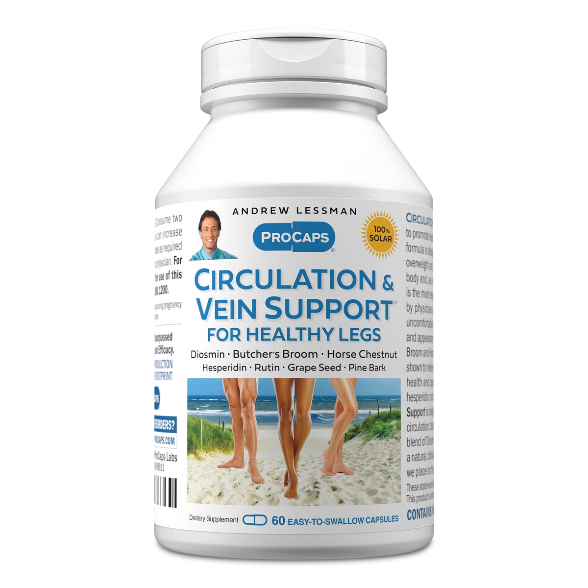 ANDREW LESSMAN Circulation & Vein Support capsules 60 front view
