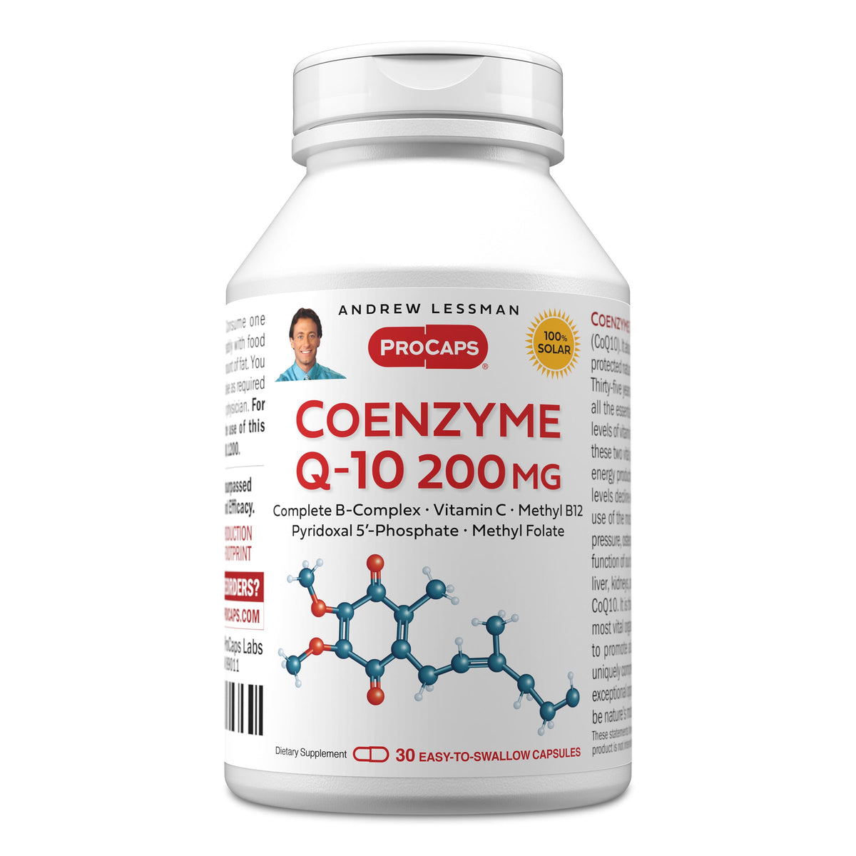 ANDREW LESSMAN Coenzyme Q-10 200 mg 30 capsules front view