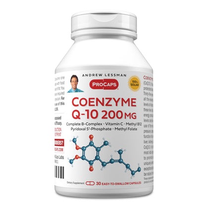 ANDREW LESSMAN Coenzyme Q-10 200 mg 30 capsules front view