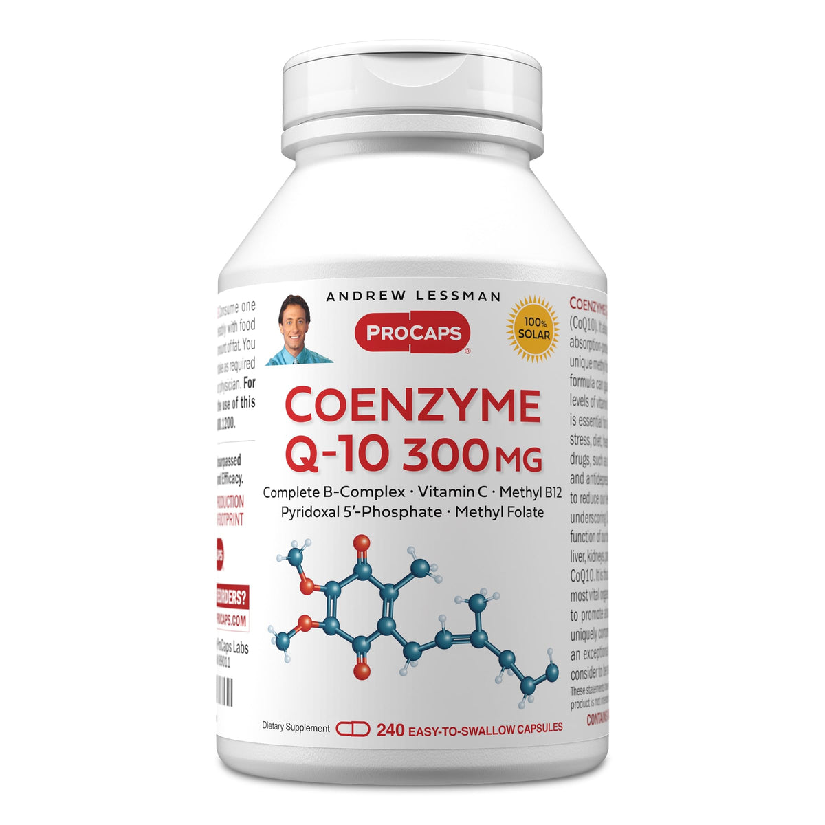 ANDREW LESSMAN Coenzyme Q-10 300 mg 240 Capsules vue de face