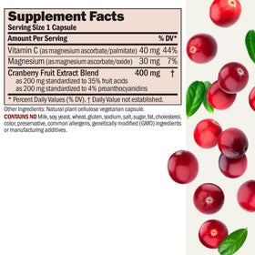 ANDREW LESSMAN Compléments Alimentaires Cranberry capsules ouvertes