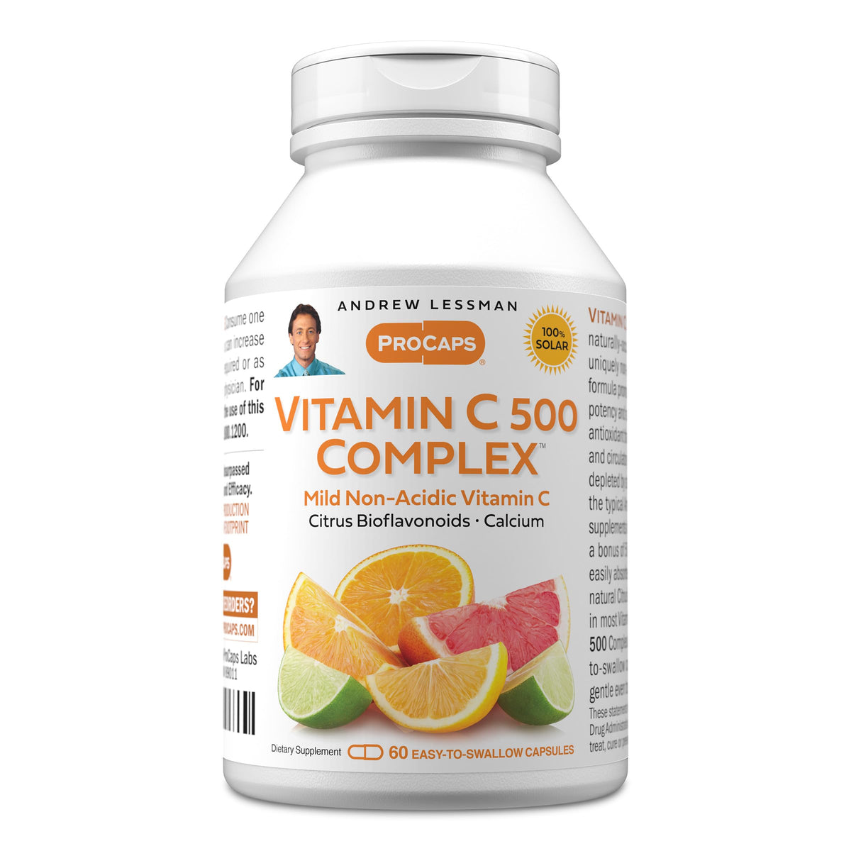 ANDREW LESSMAN Complexe de Vitamine C 500 capsules vue de face