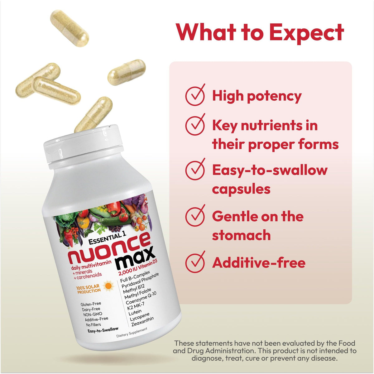 ANDREW LESSMAN Essential-1 capsules sur fond blanc