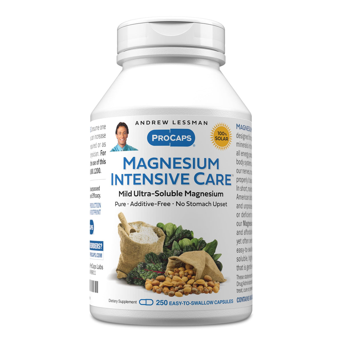 ANDREW LESSMAN Magnésium Intensive Care 200 mg 250 Capsules vue avant