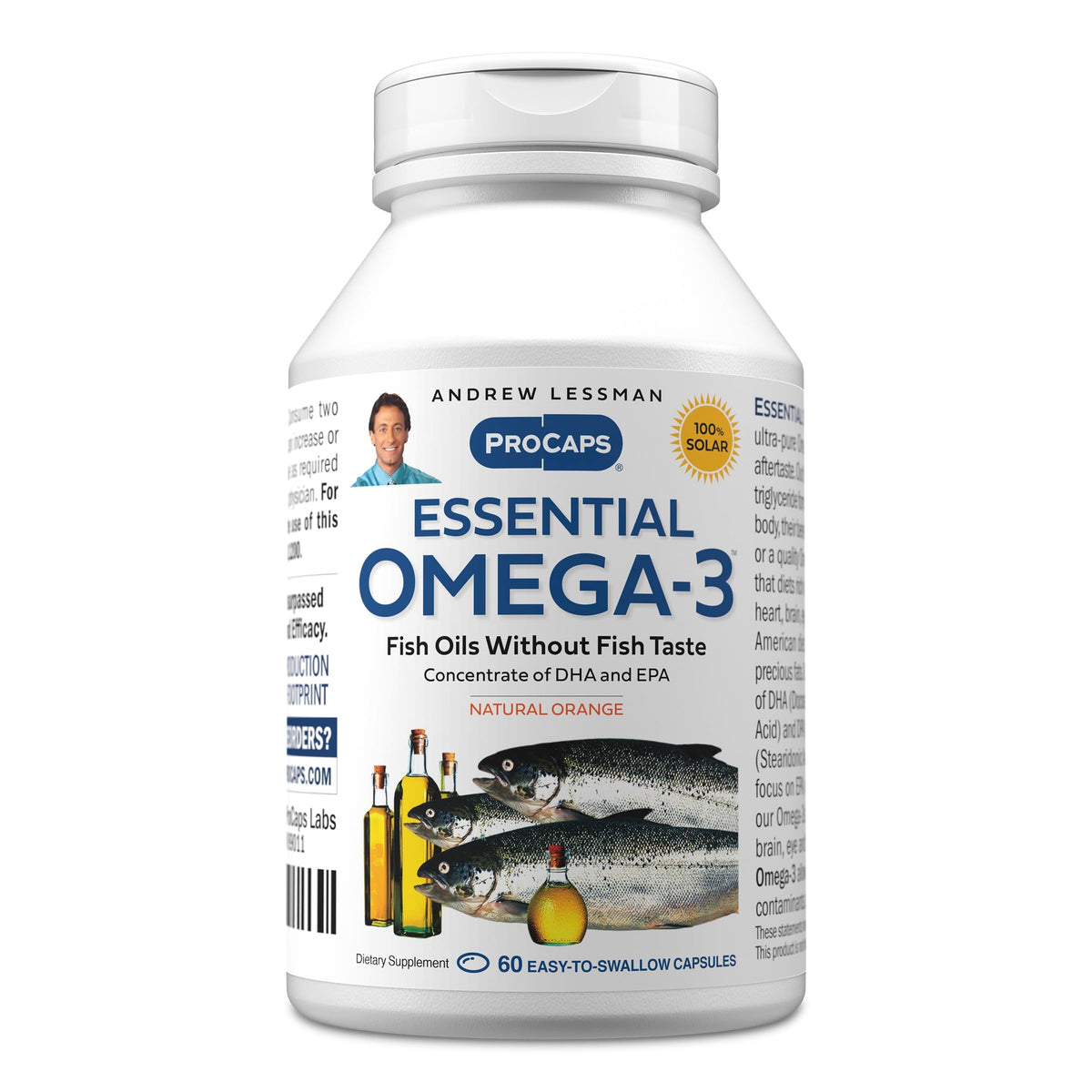 ANDREW LESSMAN Omega-3 Essentiel 60 capsules molles vue de l'avant