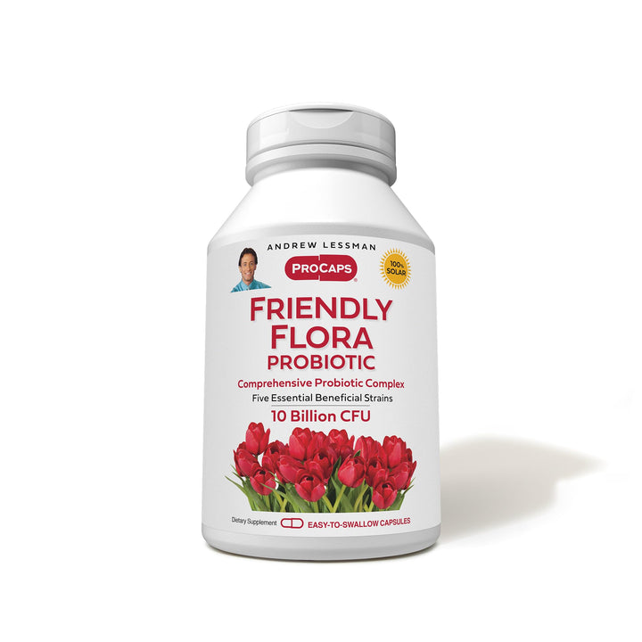 ANDREW LESSMAN ProCaps Friendly Flora 180 capsules front view