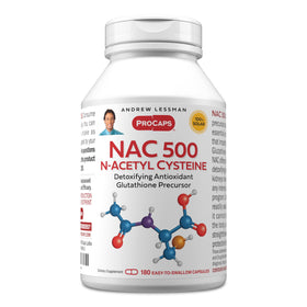 ANDREW LESSMAN ProCaps NAC 500 180 capsules vue de face