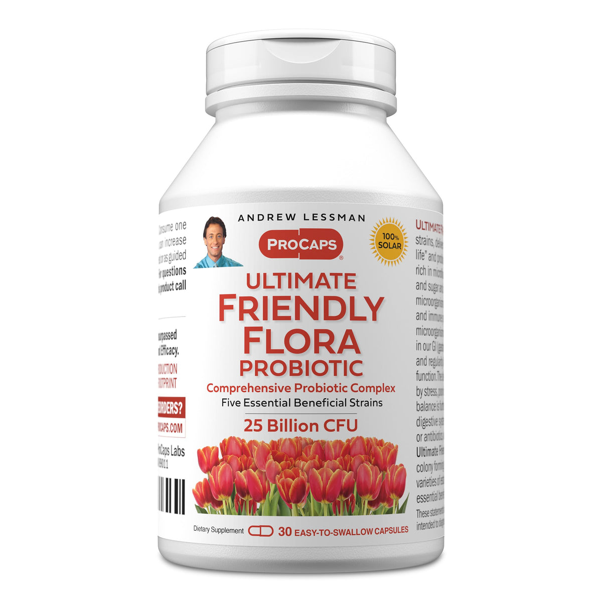 ANDREW LESSMAN ProCaps Probiotiques 25 Milliards CFU 30 Capsules vue avant