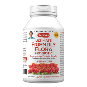 ANDREW LESSMAN ProCaps Probiotiques 25 Milliards CFU 30 Capsules vue avant