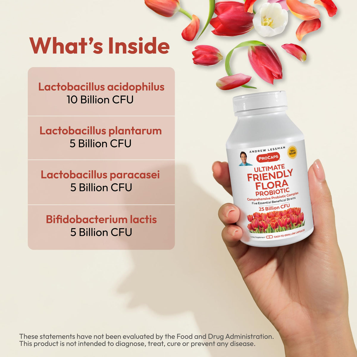 ANDREW LESSMAN ProCaps Probiotiques 30 Capsules côté