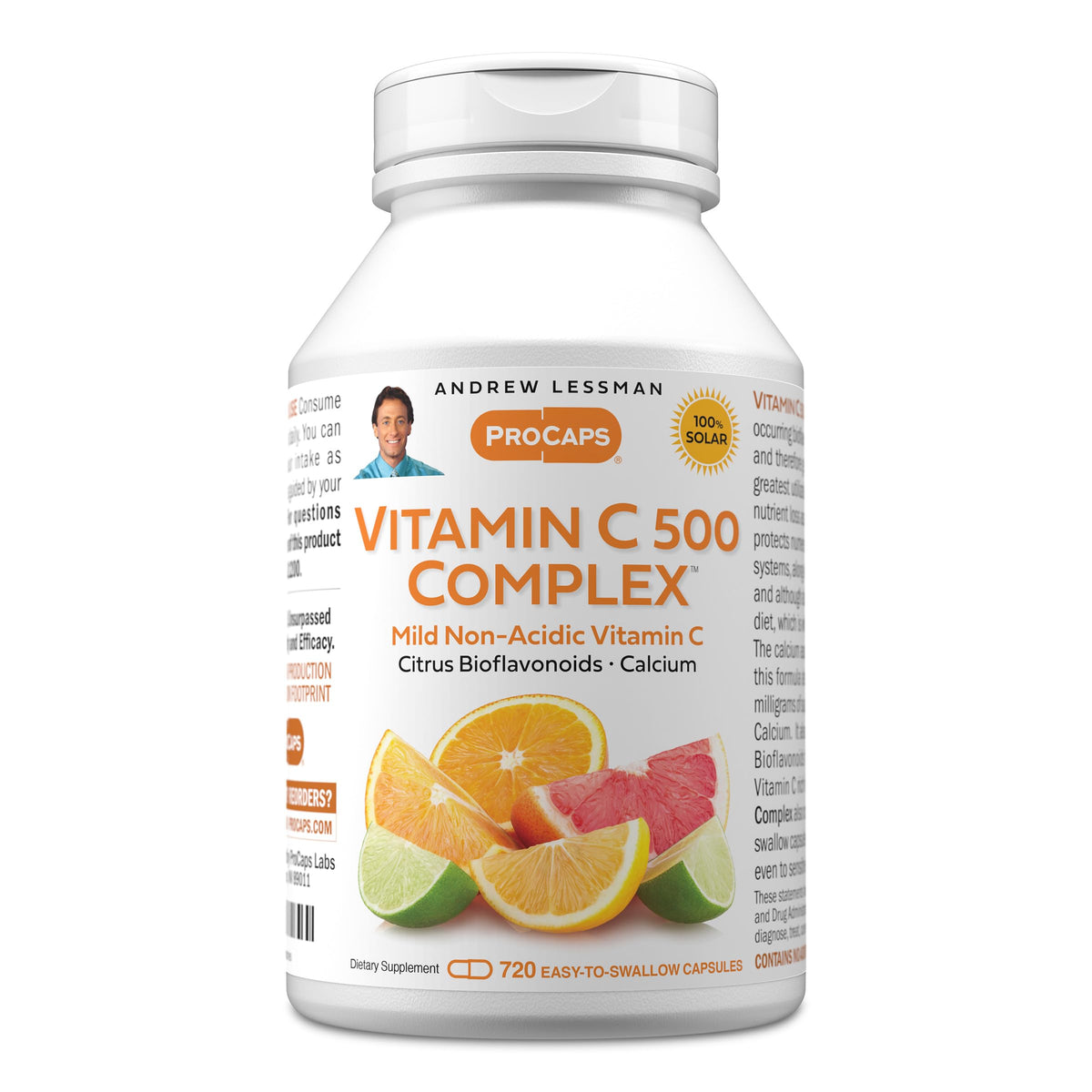 ANDREW LESSMAN ProCaps Vitamine C 500 Complex 720 capsules vue de face