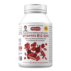 ANDREW LESSMAN Vitamine B12 500 mcg capsules avant