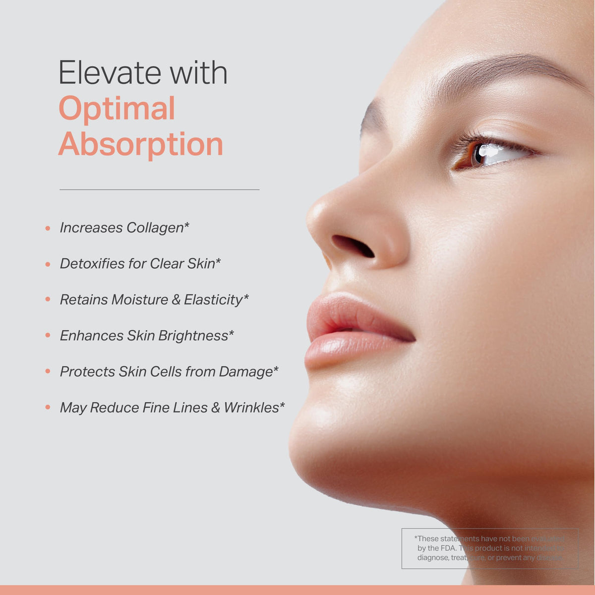 Anew Vita capsules de glutathione avec étiquette visible