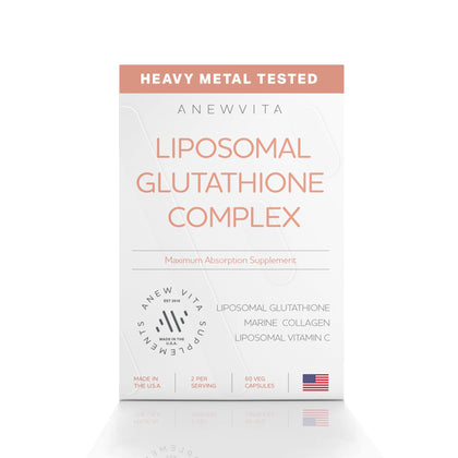 Anew Vita complexe liposomal glutathione 60 capsules vue avant