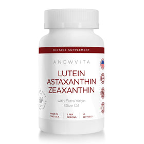 Anew Vita Luteine Astaxanthine 30 gélules, vue avant du flacon