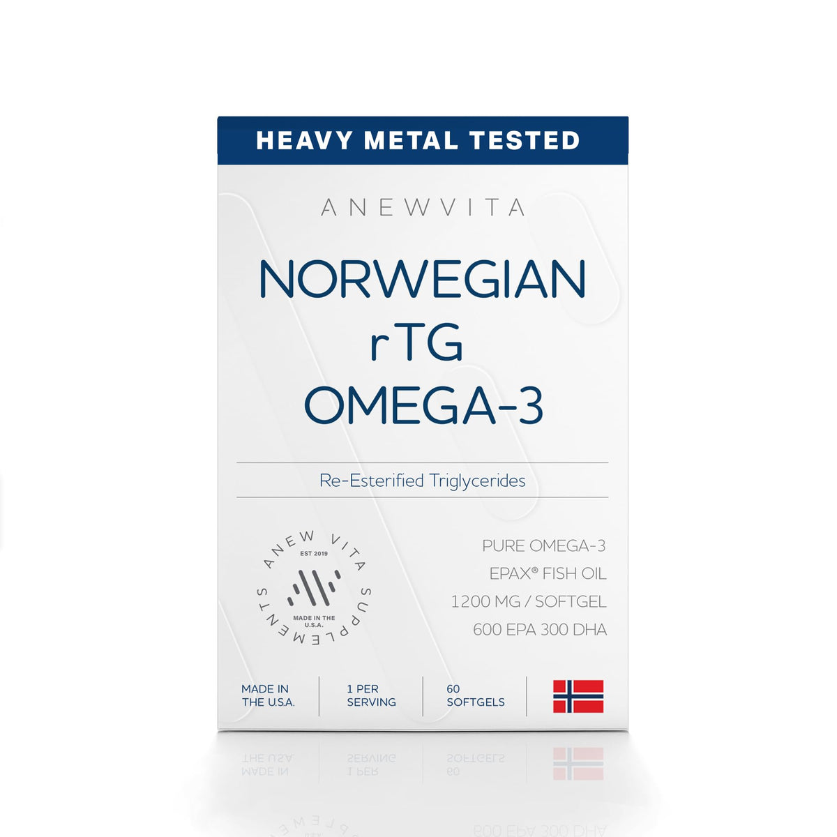 Anew Vita Omega 3 rTG 1200mg gélules avant