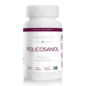 Anew Vita Policosanol 40mg 120 capsules végétales, vue de face