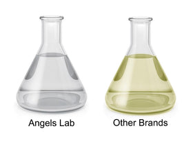 Angels Lab Argent Colloïdal 10 PPM bouteille ouverte avec liquide