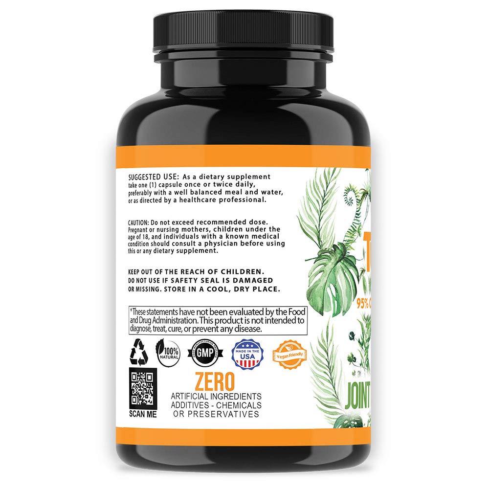 Angry Supplements Curcuma Vegan 60 capsules sur fond blanc