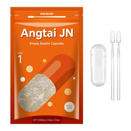 Angtai JN Capsules vides en gélatine bovine, paquet de 500 unités