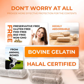 Angtai JN gélatine capsules vides taille 000 en main