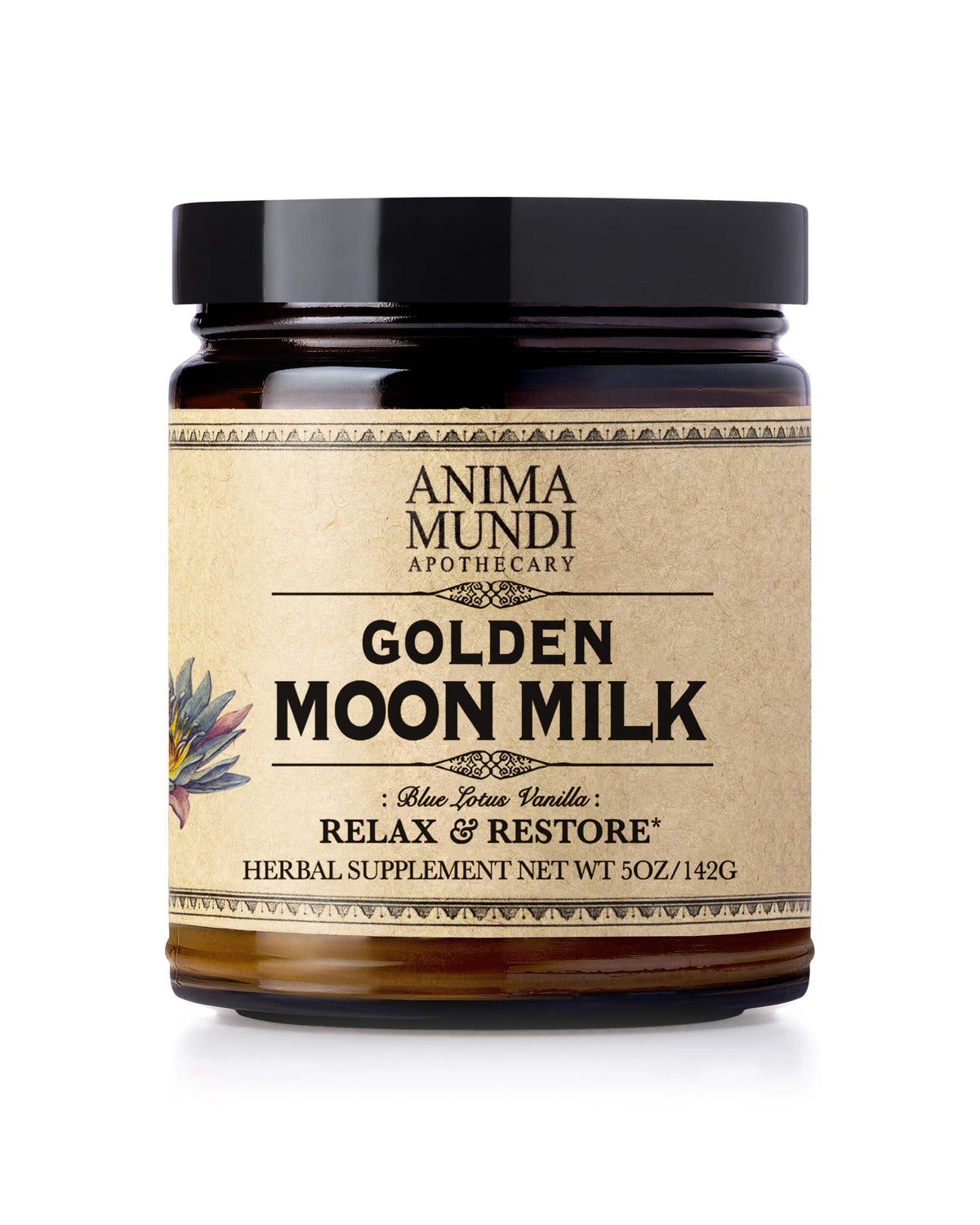 Anima Mundi Golden Moon Milk 142g vue avant avec emballage
