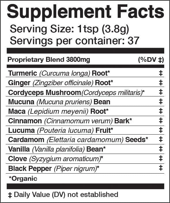 Anima Mundi Golden Sun Milk 142g avec des épices bio