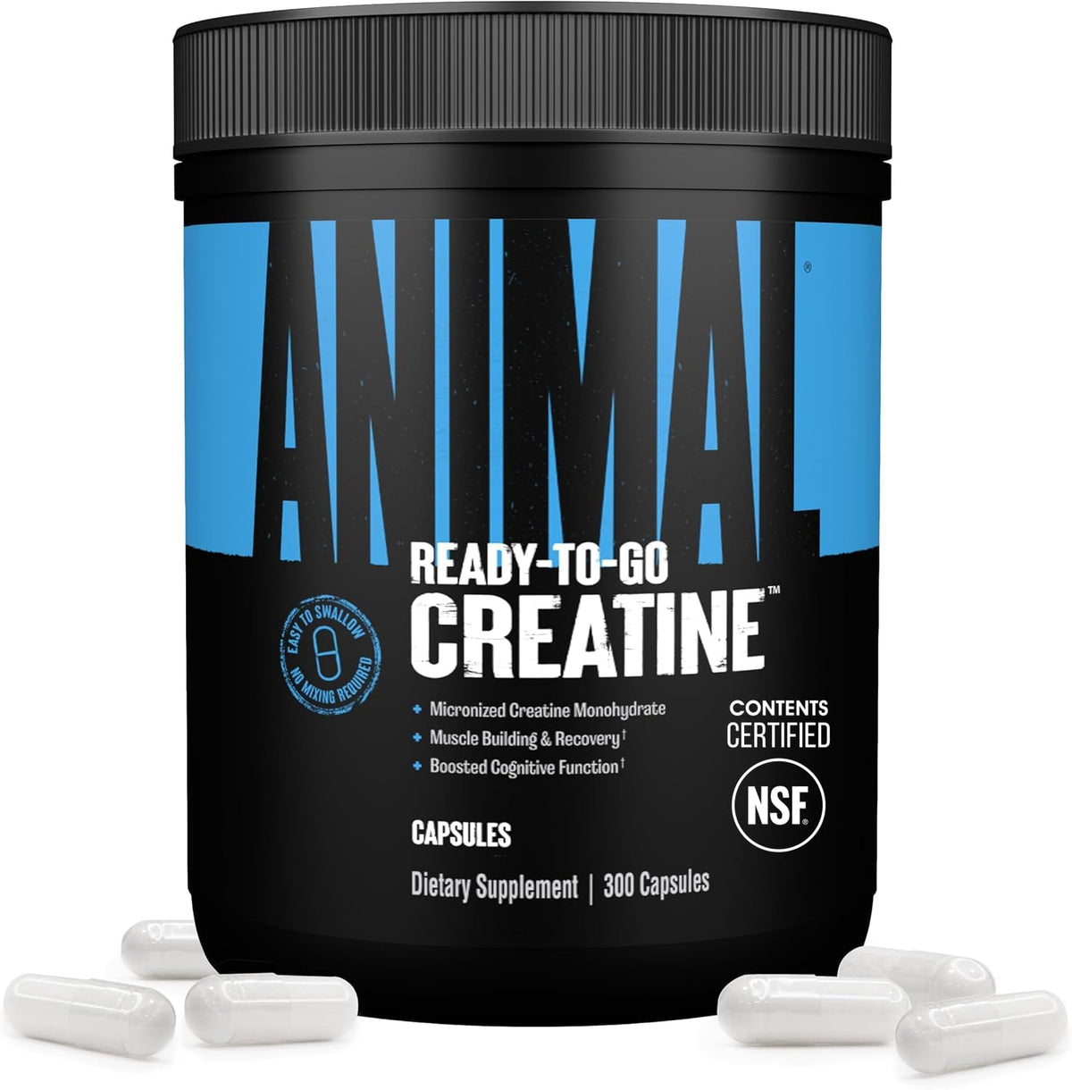 Animal Capsules de Créatine Monohydrate 300 Comp. vue avant