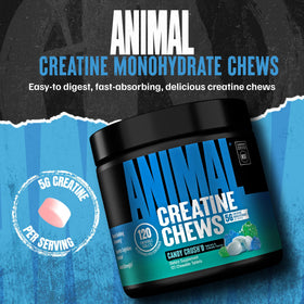 Animal Chews de Créatine Monohydrate 120 Count comprimés à mâcher