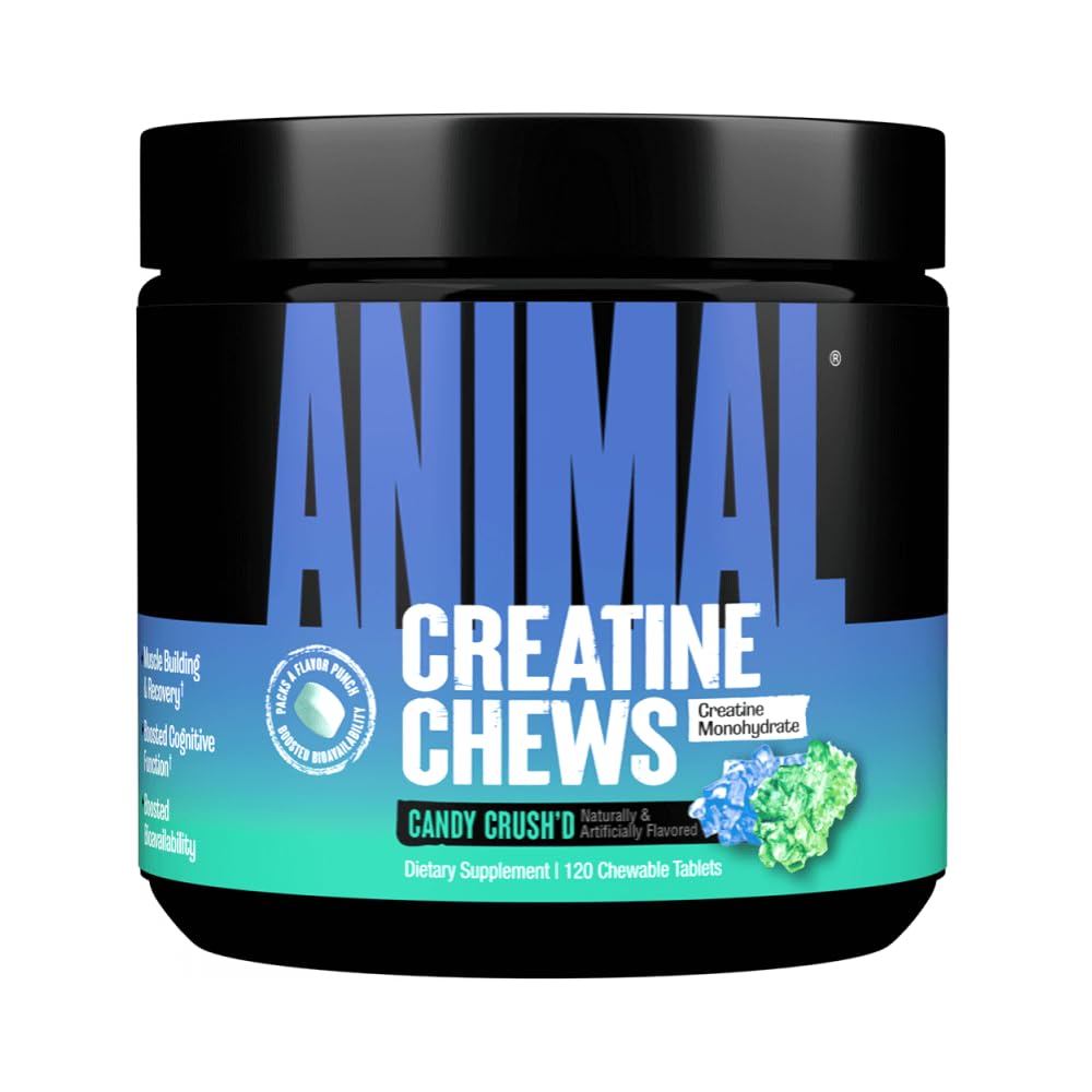 Animal Chews de Créatine Monohydrate 120 Count ingrédients sur l'emballage