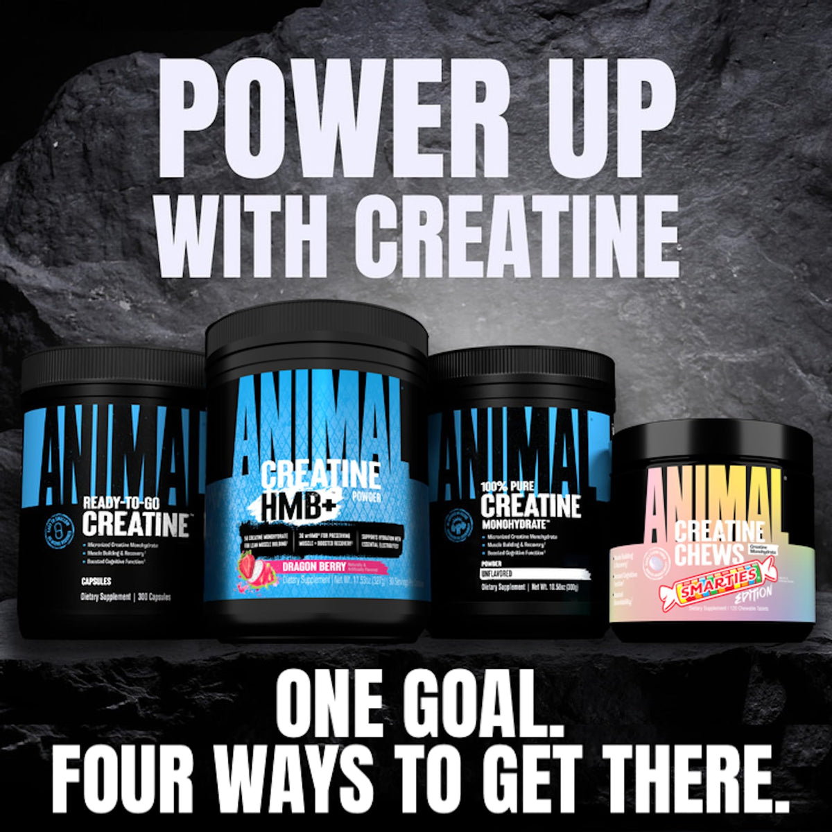 Animal Creatine HMB+ 410g avec d'autres suppléments