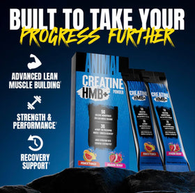 Animal Creatine HMB+ nutritional information on the back