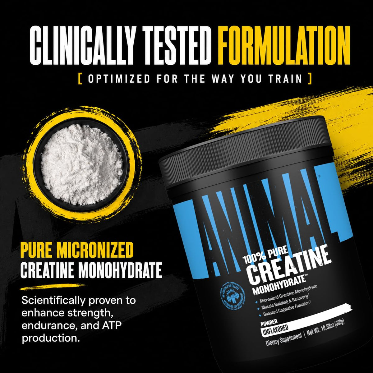 Animal Creatine Monohydrate Poudre 1000g en utilisation