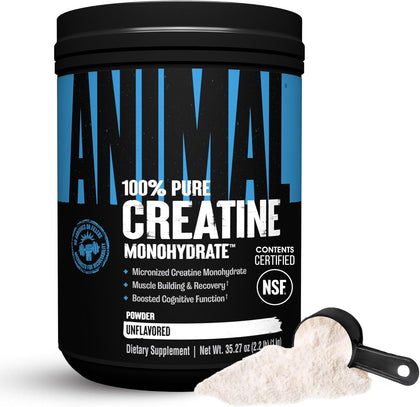 Animal Creatine Monohydrate Poudre 1000g vue de face