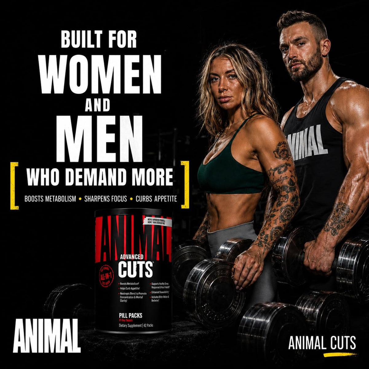 Animal Cuts packaging with 42 pill packs