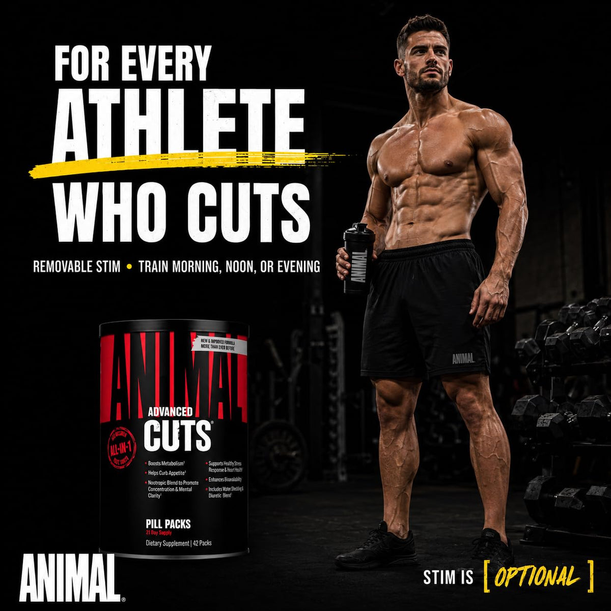 Animal Cuts product highlighting its thermogenic complex