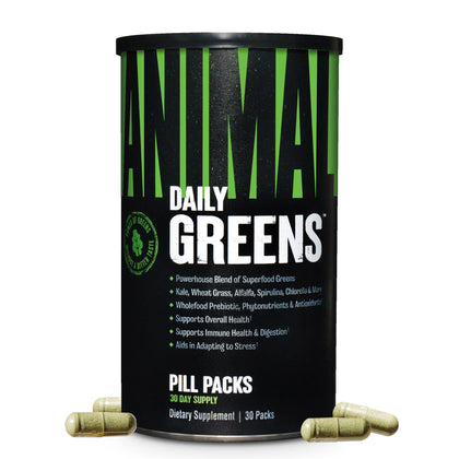 Animal Daily Greens 30 capsules pack front view