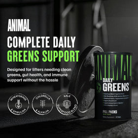 Animal Daily Greens capsules close-up
