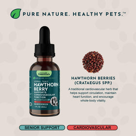 Animal Essentials Complément Baies d'Aubépine pour Animaux - Étiquette avec ingrédients