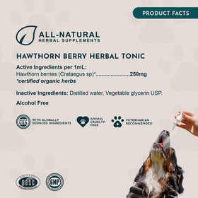 Animal Essentials Complément Baies d'Aubépine pour Animaux - Flacon avec goutte