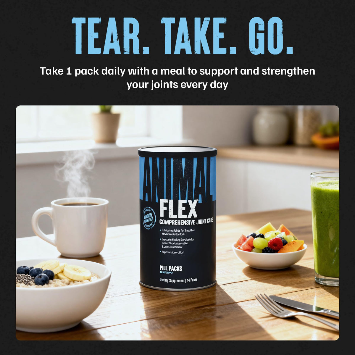 Animal Flex Complément Alimentaire Articulaire contenu de la boîte