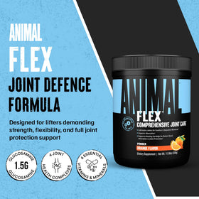 Animal Flex Complément Articulaire 480g en poudre dans un verre