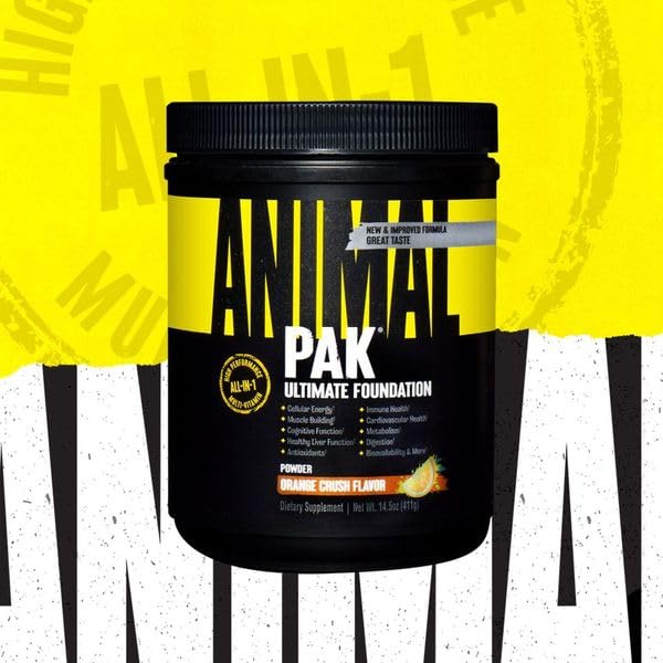Animal Pak Poudre Multivitamine 60 Portions Orange - Détails de l'emballage