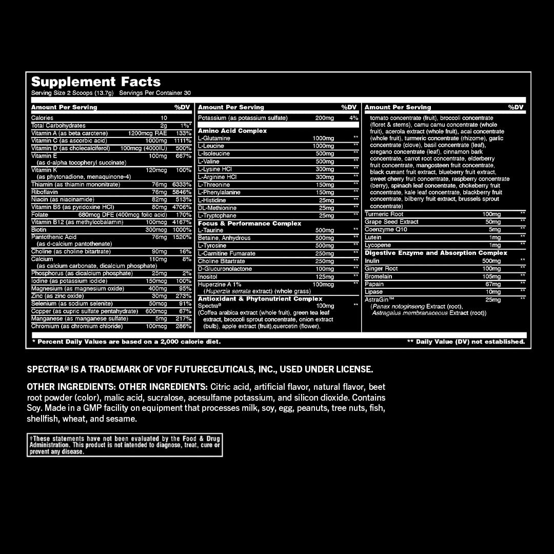 Animal Pak Poudre Multivitamine 60 Portions Orange - Utilisation quotidienne