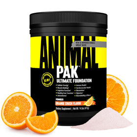 Animal Pak Poudre Multivitamine 60 Portions Orange - Vue de face