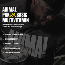 Animal Pak présentation des ingrédients sur l'emballage